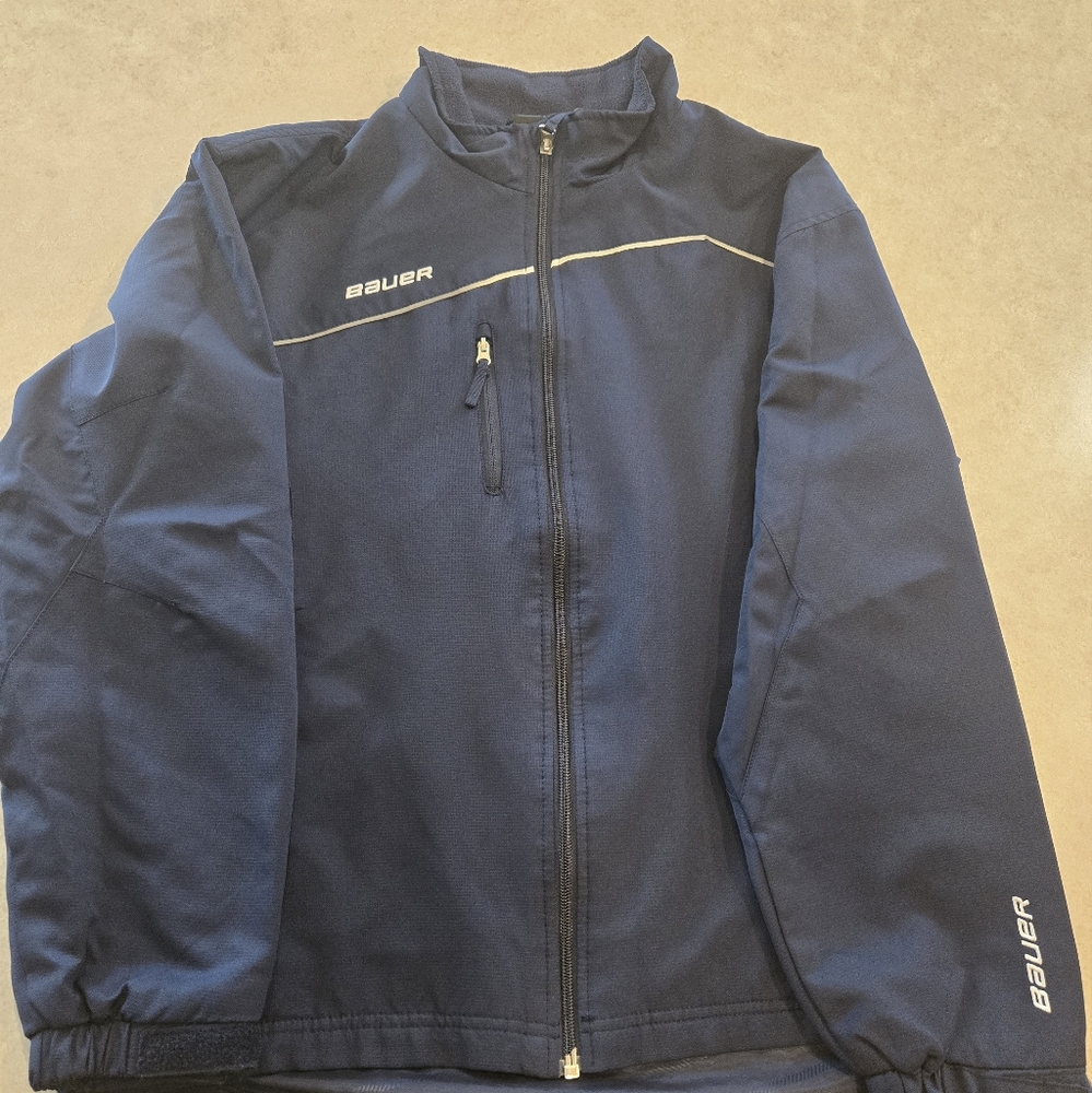 Bauer Youth Size Large Navy Jacket